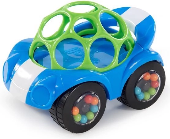 Coche sonajero Oball Rattle & Roll rojo para niños desde 3 meses