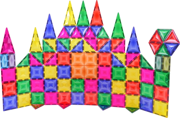 Piezas translúcidas de colores