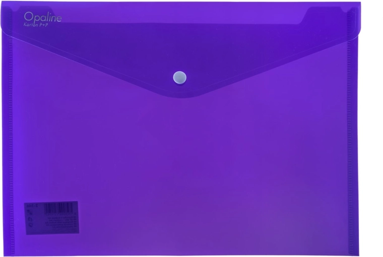 Carpeta plástica con broche a presión A4 OPALINE, violeta, 180 µm