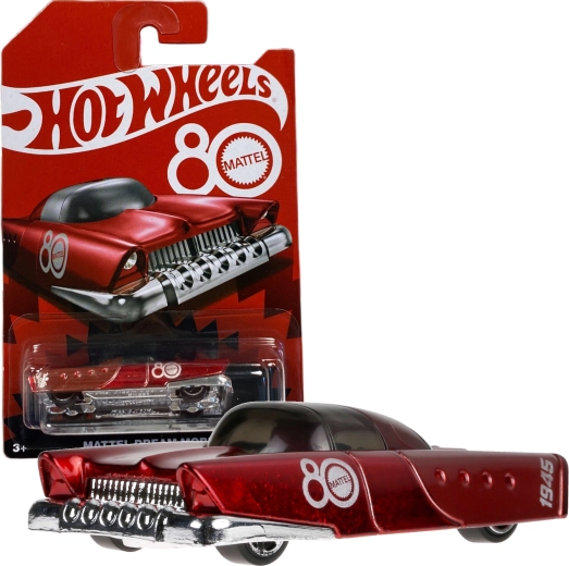 Hot Wheels Mattel Dream Mobile rojo rubí modelo clásico por el 80.º aniversario de Mattel