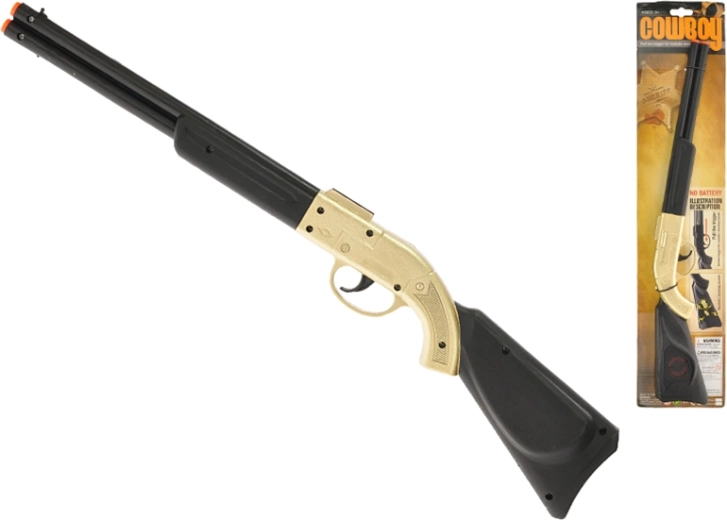 Rifle de vaquero de juguete con mecanismo de chasquido 50 cm – dorado