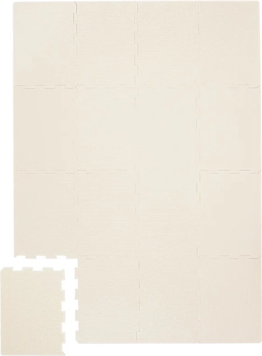 3 Sprouts alfombra de juego de espuma cream