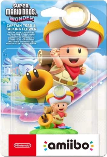 Amiibo Super Mario Bros. Wonder Captain Toad y Talking Flower