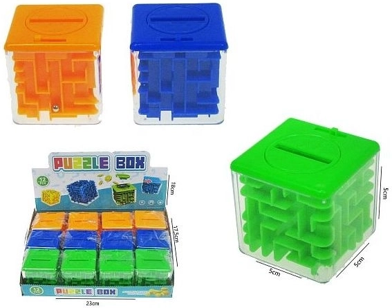 Cubo laberinto de bolsillo 5 × 5 cm (3 ruedas)
