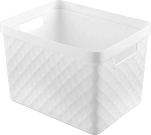 Cesta de plástico HEIDRUN 36 × 27 × 23 cm, surtido de colores