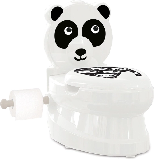 Orinal infantil JAMARA Panda con sonido de descarga y portarrollos de papel higiénico