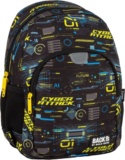 Mochila infantil BackUP Cyber Attack 12 l negra