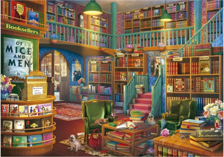 Puzzle Educa Librería preciosa 1000 piezas