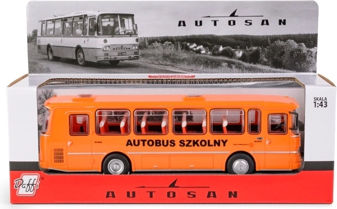 Modelo coleccionable de autobús Autosan H9-20 escolar