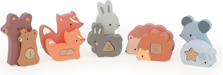 Vilac encajable de madera animales del bosque Sarah Betz