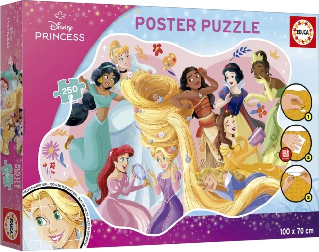 Puzzle tipo póster Educa Princesas Disney 250 piezas
