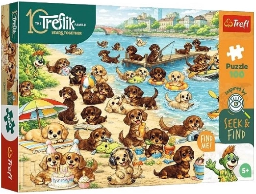Puzzle Trefl Seek & Find Tejones y Treflíci 100 piezas