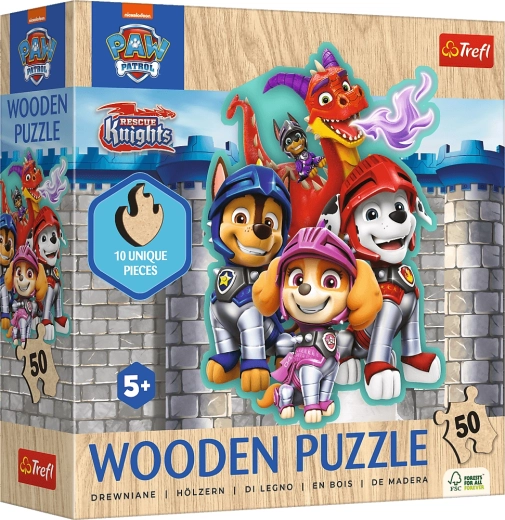 Puzle de madera Patrulla Canina 50 piezas