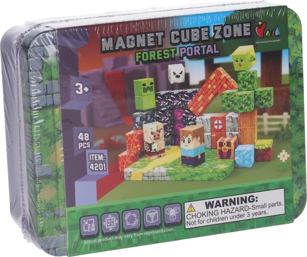 Set de construcción magnético Forest Portal, 48 piezas – Magnet Cube Zone