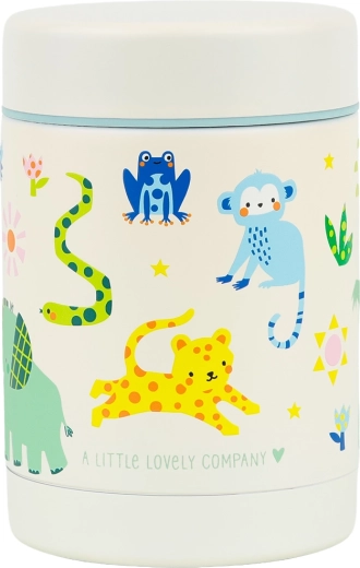 A Little Lovely Company fiambrera aislada de acero inoxidable jungla 300 ml