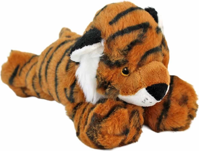 Tigre de peluche tumbado Eco-line 28 cm