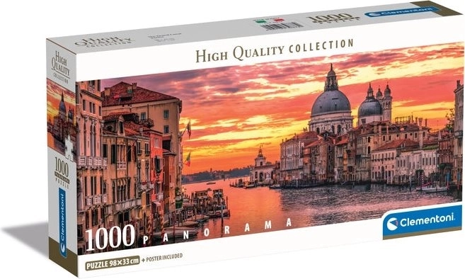 Puzzle de 1000 piezas compacto panorámico Gran Canal Venecia