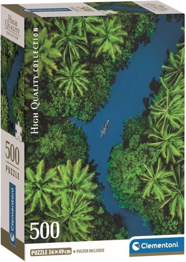 Puzzle Clementoni Río en la jungla tropical 500 piezas