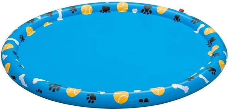 Bestway alfombra acuática hinchable refrescante con aspersores para perros 147 cm