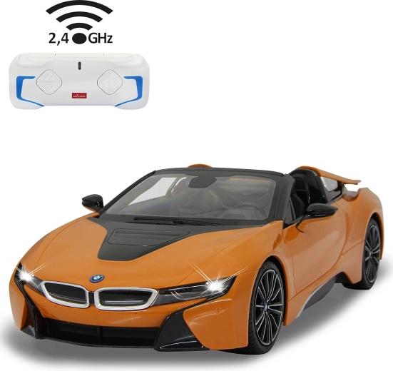 Jamara BMW i8 Roadster coche RC 1:12 naranja 2,4 GHz