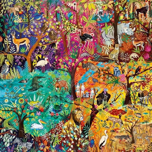 Puzzle Magnolia safari arcoíris 1023 piezas