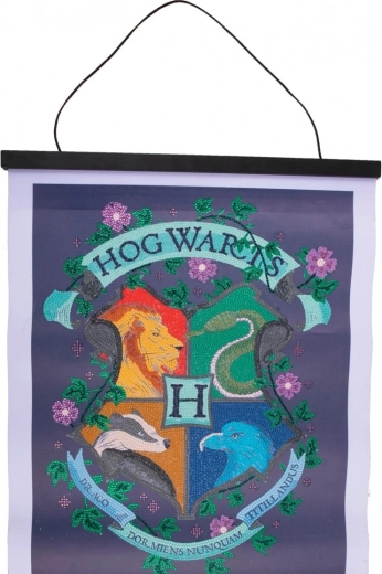 Lienzo Crystal Art – logo de Hogwarts 35 × 45 cm