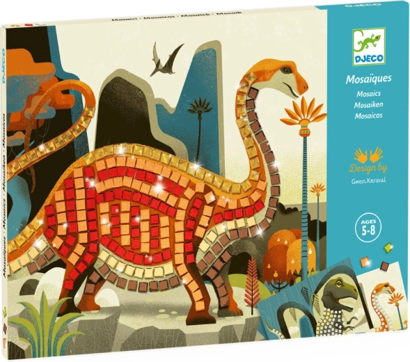 Djeco imágenes de mosaico Dinosaurios