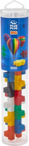 Plus-Plus BIG Basic – set de construcción creativo en tubo, 15 piezas