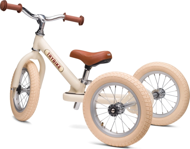 Trybike bicicleta de equilibrio infantil 2 en 1 triciclo y bicicleta de equilibrio crema mate