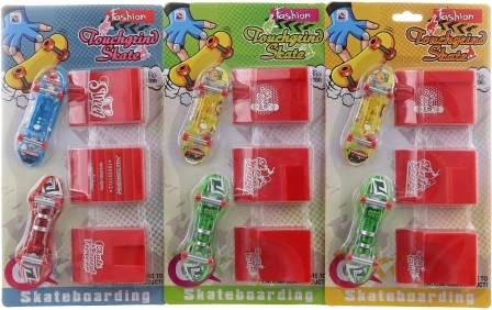 Set de fingerboards con rampas