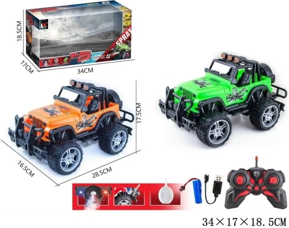 Jeep teledirigido con cargador
