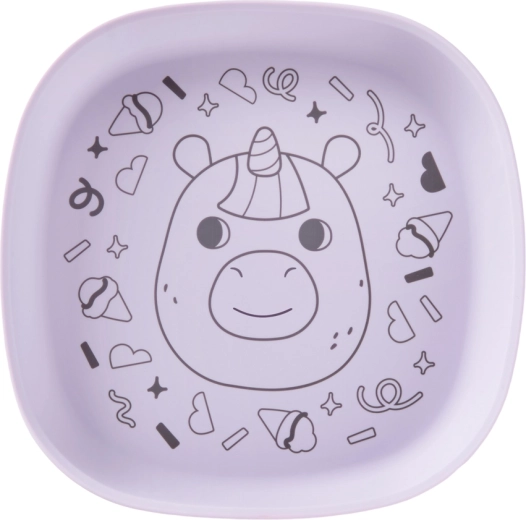 Plato de silicona Skip Hop Besties Squad morado para niños a partir de 2 años