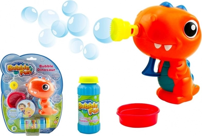 Pistola de burbujas dinosaurio naranja SPARKYS