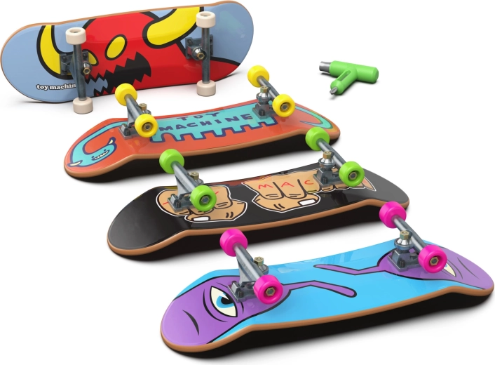 Cuatro fingerboards en un solo set