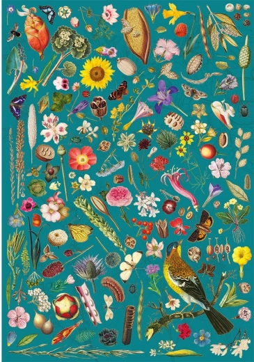 Puzzle Fantasía floral de 500 piezas
