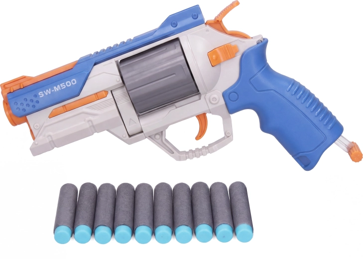 Revólver Pioneer con proyectiles de espuma