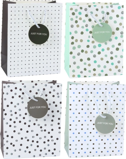 Bolsa de regalo con lunares Just For You 23 x 18 x 10,5 cm