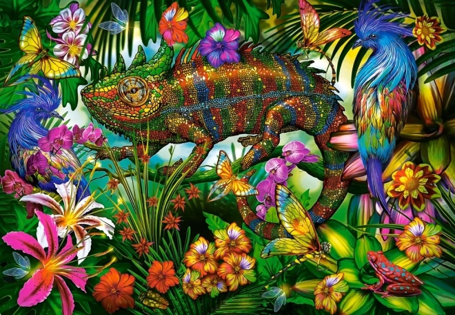 Puzzle de 1500 piezas Color Competition – camaleón