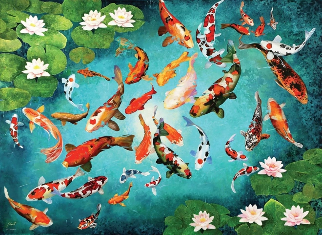 Puzzle EUROGRAPHICS carpas koi 1000 piezas