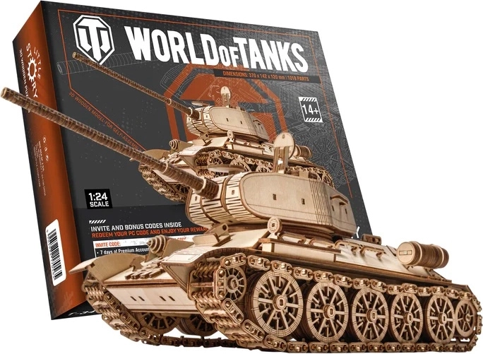 Little Story maqueta 3D de madera World of Tanks T-34-85