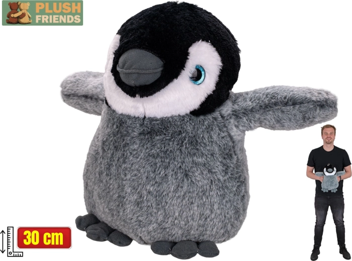 Plush Friends peluche de pingüino 30 cm