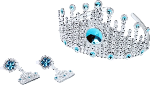 Corona de princesa con pendientes Reino de Hielo