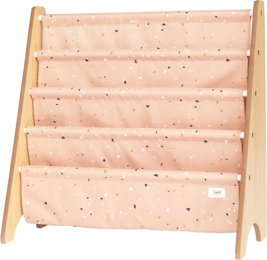 3 Sprouts soporte para libros recycled terrazzo/clay