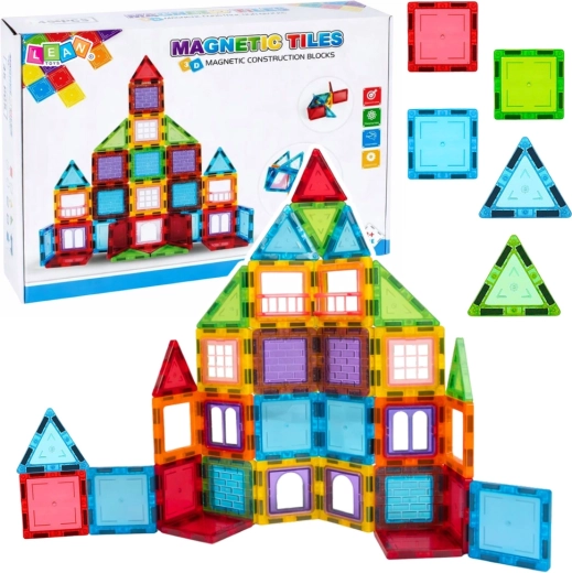 Juego de construcción magnético 3D de 45 piezas