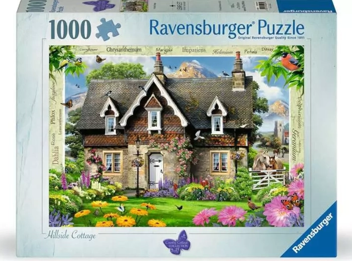 Puzzle Ravensburger Country Cottage: cabaña en la ladera 1000 piezas