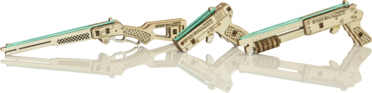 Puzle 3D de madera WOODEN CITY mini set de armas