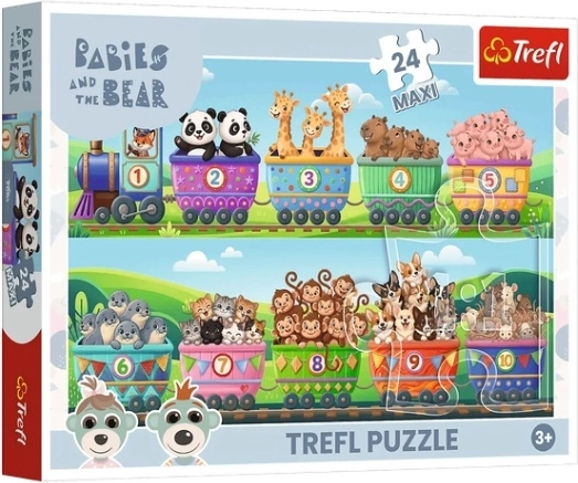 Maxi puzzle El mundo de las pequeñas aventuras, 24 piezas