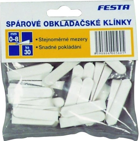 Cuñas de plástico para alicatado 0–4 mm, 100 uds FESTA