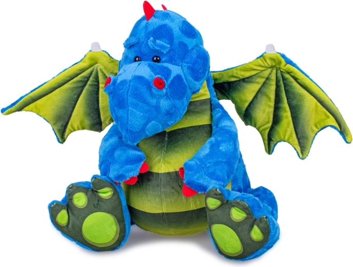 Dragón de peluche azul 23 cm