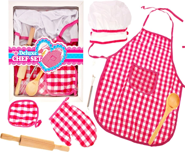 Set de cocina infantil de 7 piezas con caja de regalo
